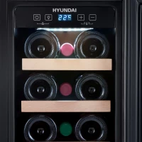Винный шкаф Hyundai HBWC 0831 SU 1-нокамерн. черный