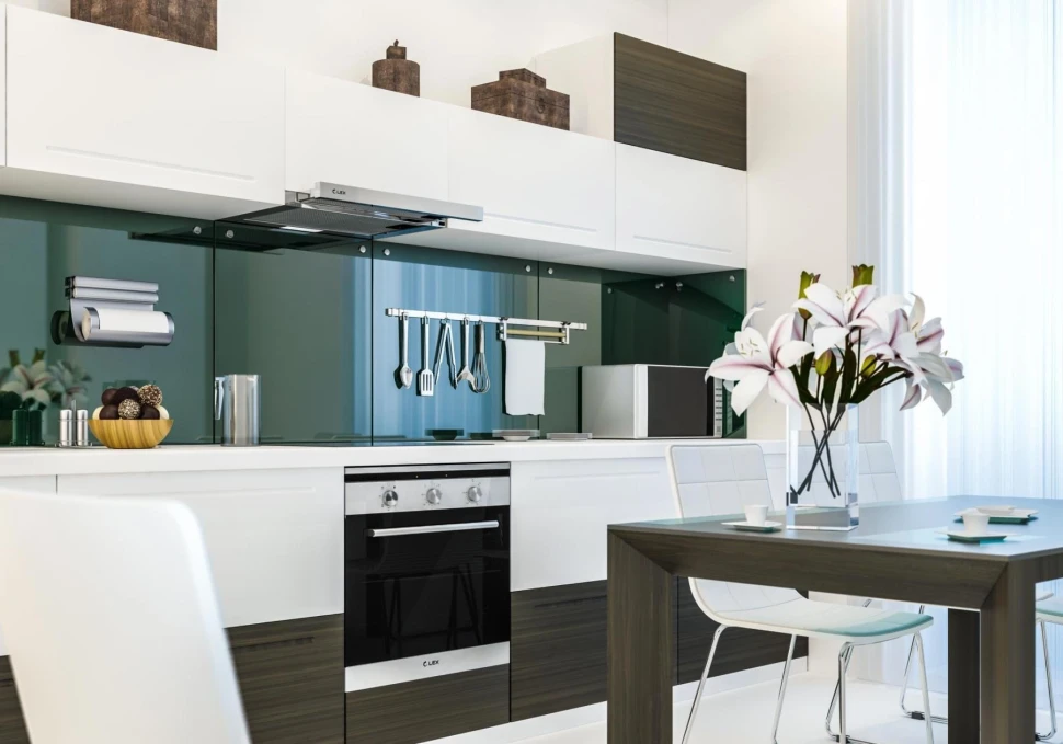 Вытяжка встраиваемая Lex HIDE 500 нержавеющая сталь управление: кнопочное (1 мотор)  