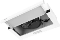 Вытяжка встраиваемая Weissgauff Tel 06 1M WE белый управление: кулисные переключатели (1 мотор)