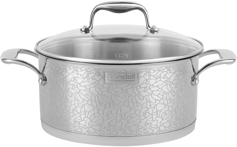 Кастрюля Rondell Vintage RDS-344 5л. d=24см (с крышкой) стальной