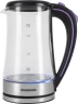 Чайник электрический Starwind SKG4045 1.8л. 1800Вт черный/серебристый корпус: стекло  