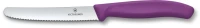 Нож кухонный Victorinox Swiss Classic (6.7835.C1) стальной столовый для овощей лезв.110мм серрейт. заточка пурпурный