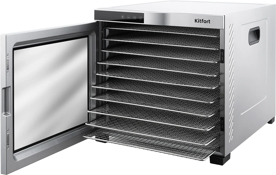 Сушка для фруктов и овощей Kitfort КТ-1910 30под. 1000Вт нержавеющая сталь
