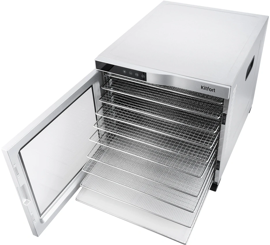 Сушка для фруктов и овощей Kitfort КТ-1910 30под. 1000Вт нержавеющая сталь