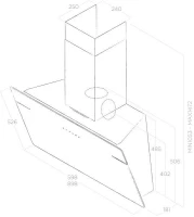Вытяжка каминная Elica L`essenza BL/A/90 черный управление: сенсорное (1 мотор)