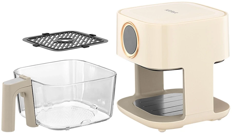 Аэрогриль Kitfort КТ-2258 4л 1400Вт бежевый/золотистый