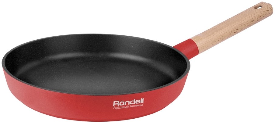 Сковорода Rondell Red Edition RDA-1005 круглая 26см покрытие: Xylan Plus ручка несъемная (без крышки) красный  