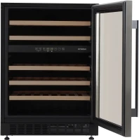 Винный шкаф Hyundai HBWC 0861 DU 1-нокамерн. черный