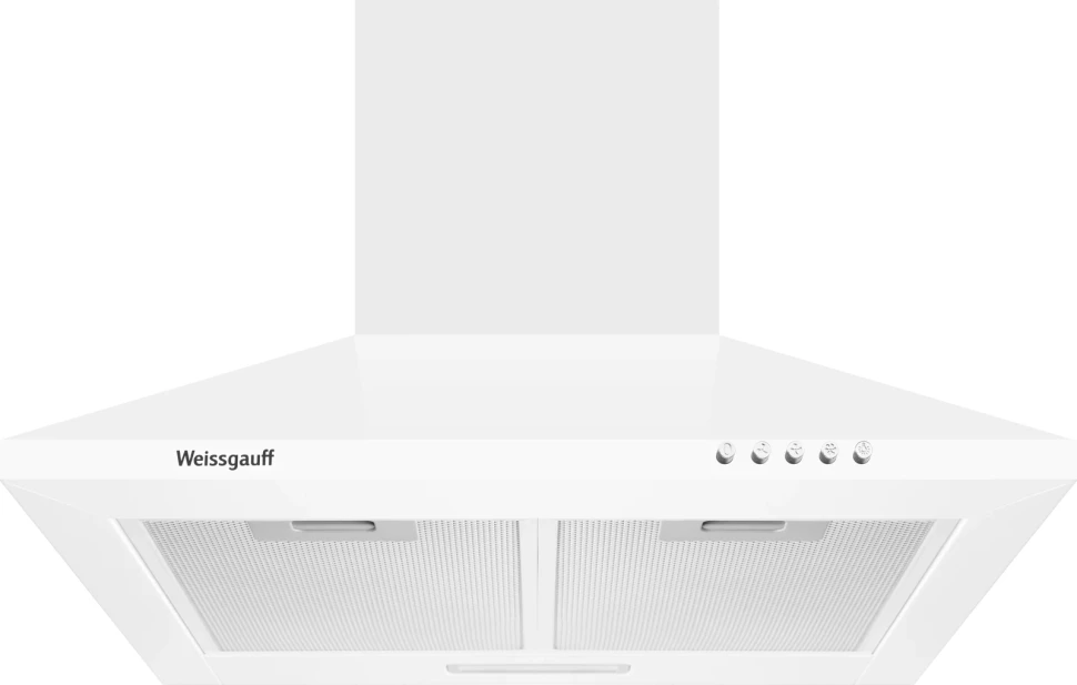 Вытяжка каминная Weissgauff Zosma 60 PB WH белый управление: кнопочное (1 мотор)