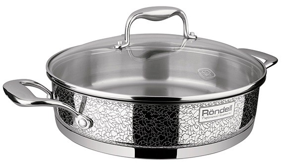 Сотейник Rondell Vintage RDS-353 2.6л. d=26см (с крышкой) стальной