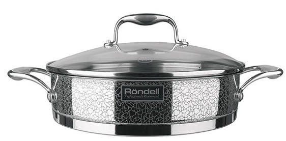 Сотейник Rondell Vintage RDS-353 2.6л. d=26см (с крышкой) стальной