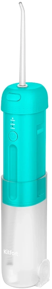 Ирригатор Kitfort КТ-2988 портатив. 2насад. белый/бирюзовый  