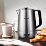 Чайник электрический Kitfort КТ-6182 1.7л. 2200Вт серебристый/черный корпус: металл/пластик  