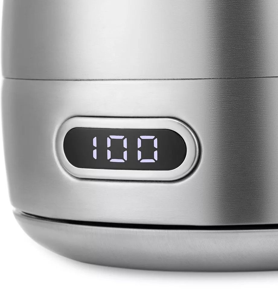 Чайник электрический Kitfort КТ-6182 1.7л. 2200Вт серебристый/черный корпус: металл/пластик  