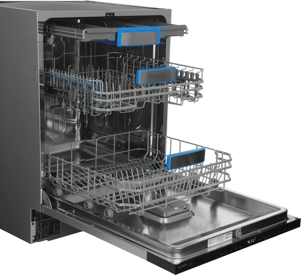 Посудомоечная машина встраив. Hyundai HBD 665 2100Вт полноразмерная нержавеющая сталь инвертор  