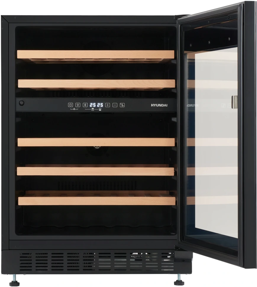 Винный шкаф Hyundai HBWC 0862 DUT 1-нокамерн. черный