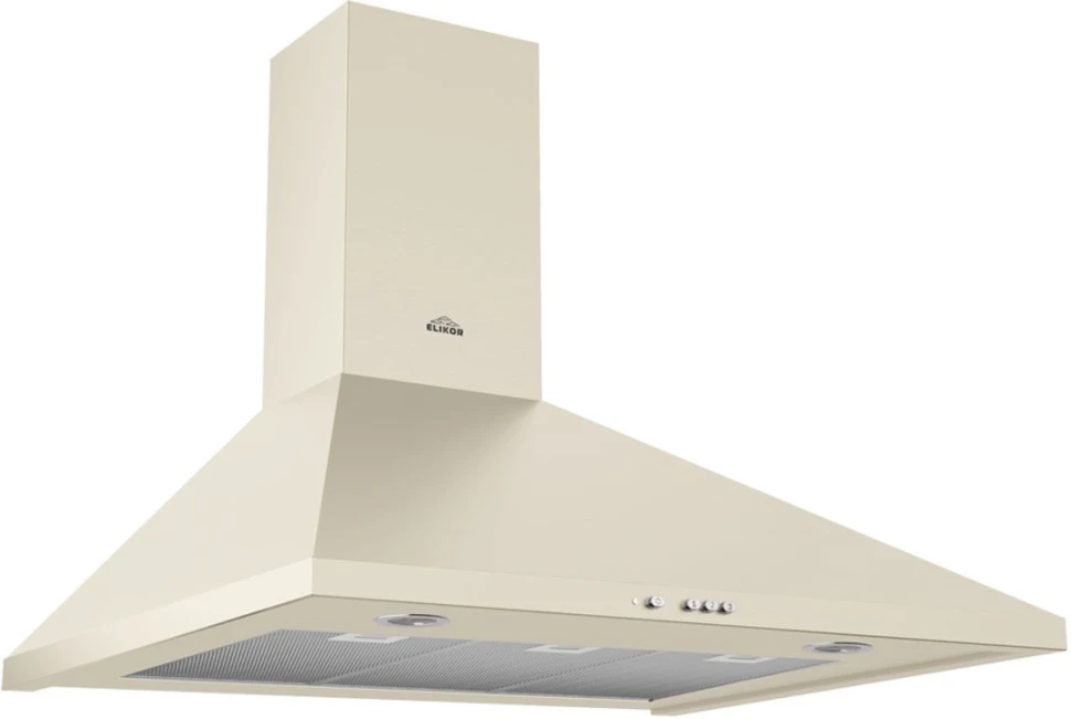 Вытяжка каминная Elikor Вента 90П-650-К3Д топленое молоко управление: кнопочное (1 мотор)  