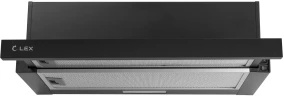 Вытяжка встраиваемая Lex Hubble 500 черный управление: кнопочное (1 мотор)  