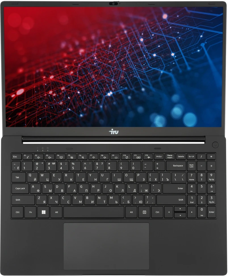 Ноутбук IRU Strato 15ALID5 Core i7 13620H 16Gb SSD512Gb Intel UHD Graphics 15.6" IPS FHD (1920x1080) FreeDOS black WiFi BT Cam 6000mAh (2148035)  