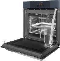 Духовой шкаф Электрический Smeg Linea SO6104APG серый/серебристый