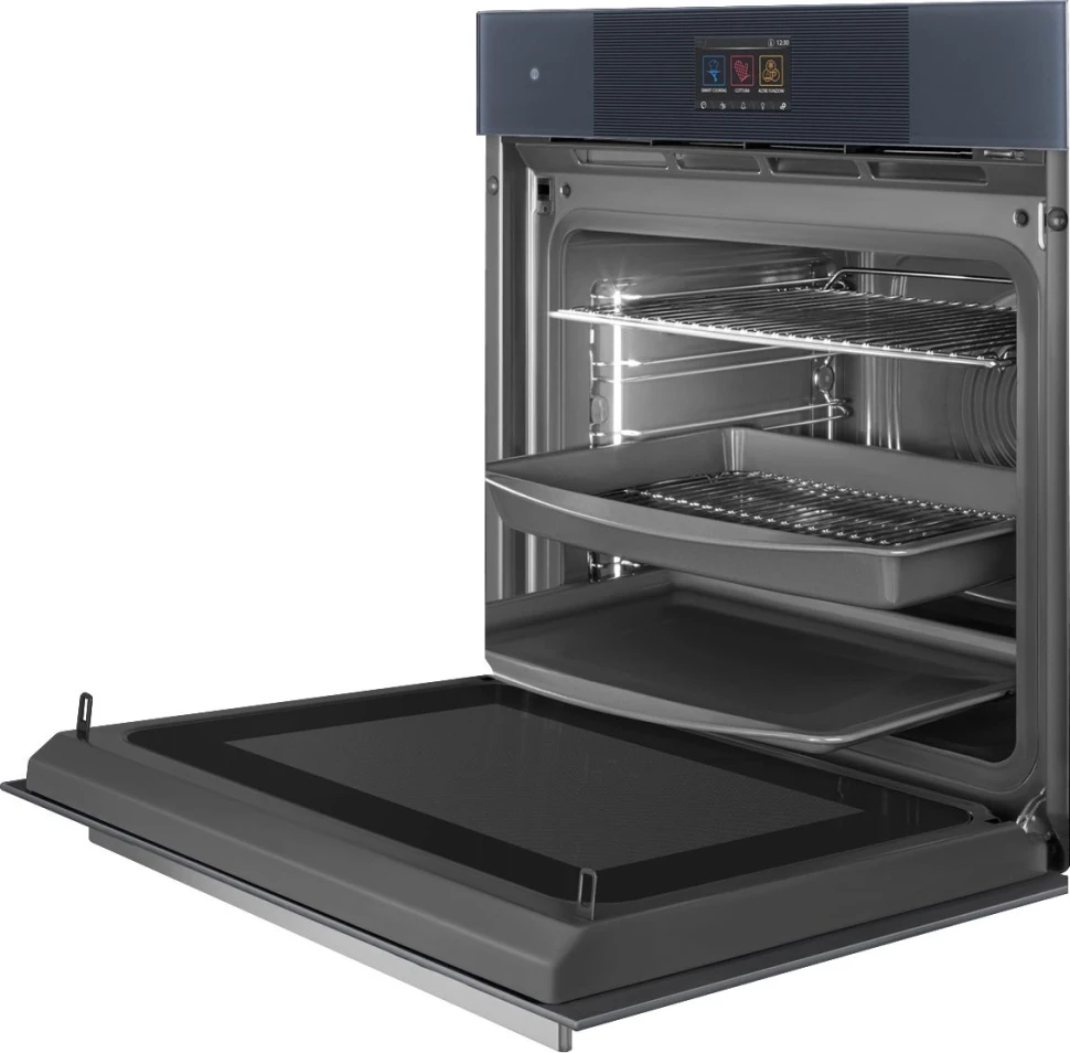 Духовой шкаф Электрический Smeg Linea SO6104APG серый/серебристый