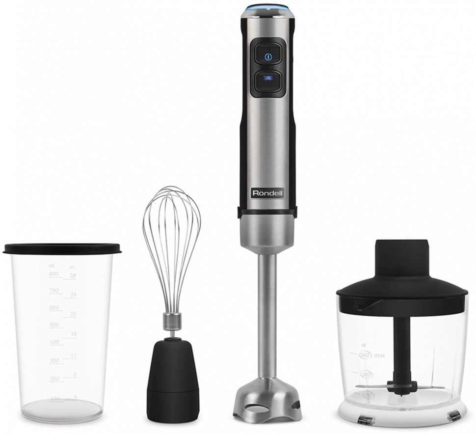 Блендер погружной Rondell RDE-1300 1200Вт серебристый  