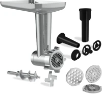 Насадка-мясорубка Hyundai HYM-S8551 MG для миксера серебристый