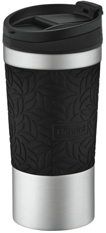 Термокружка для напитков Rondell Coupage RDS-1818 0.4л. черный картонная коробка  