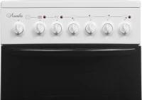 Плита Электрическая Лысьва EF4005MK00 белый/черный стеклокерамика (без крышки)