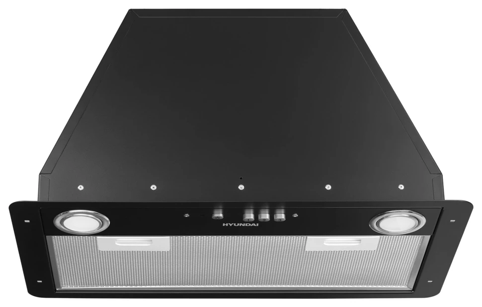 Вытяжка встраиваемая Hyundai HBB 6035 BK черный управление: кнопочное (1 мотор)  