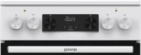 Плита Электрическая Gorenje GEC5C61WG белый стеклокерамика (без крышки)