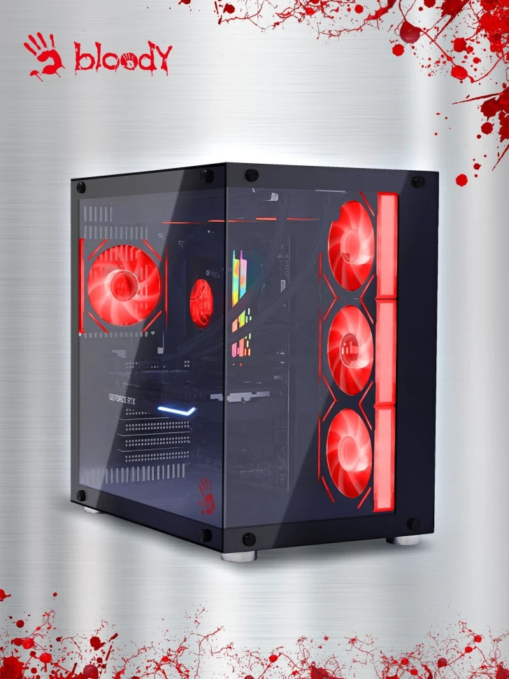 ПК Bloody BD-PC CZ79C3 MT i7 13700F (2.1) 32Gb SSD1Tb RTX4070Ti Super 16Gb Windows 11 Home 64 GbitEth 850W черный (RUS) (2086015)  