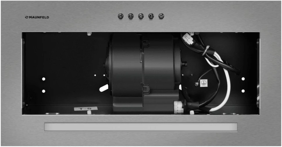 Вытяжка встраиваемая Maunfeld Crosby Hardy 1000Push серебристый управление: кнопочное (1 мотор)