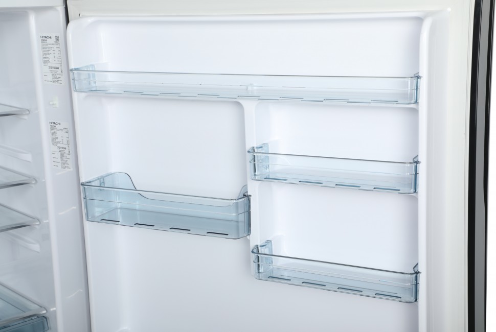 Холодильник Hitachi R-VG660PUC7-1 GBK 2-хкамерн. черный стекло инвертер