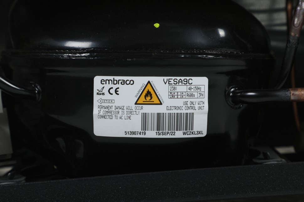 Холодильник Hitachi R-VG660PUC7-1 GBK 2-хкамерн. черный стекло инвертер