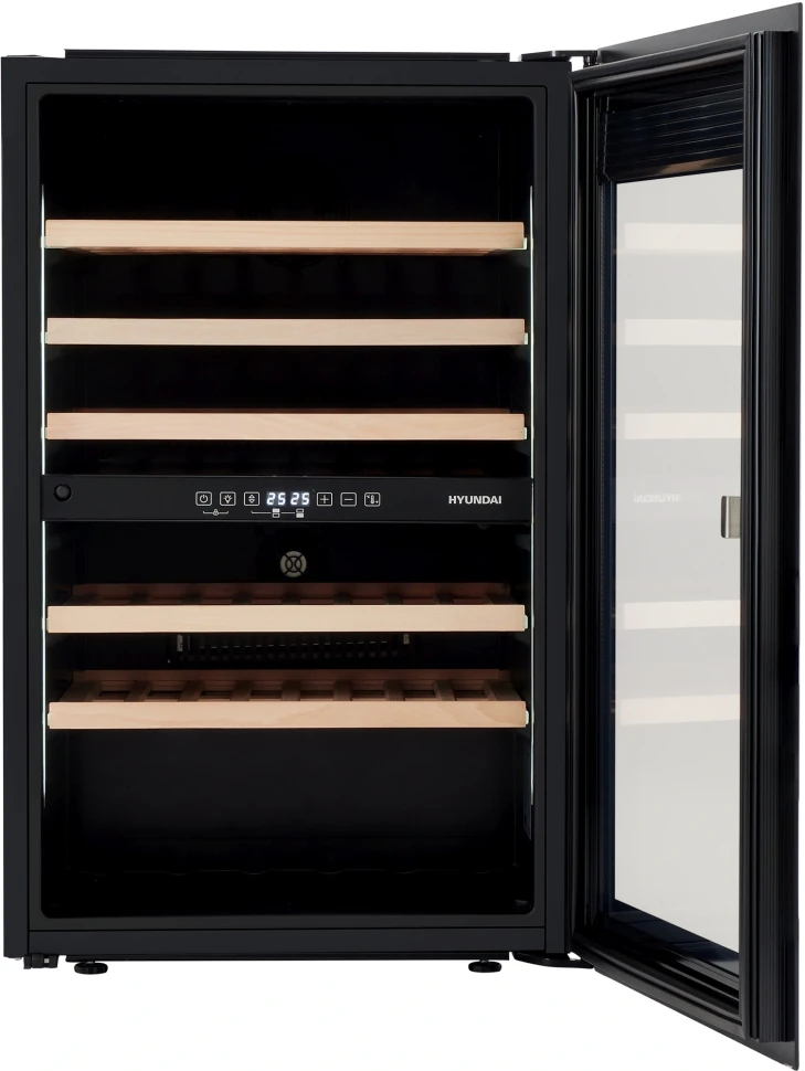 Винный шкаф Hyundai HBWC 0865 DCT 1-нокамерн. черный