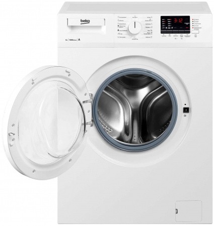 Стиральная машина Beko WRS 55P2 BSW, белый/серебристый  