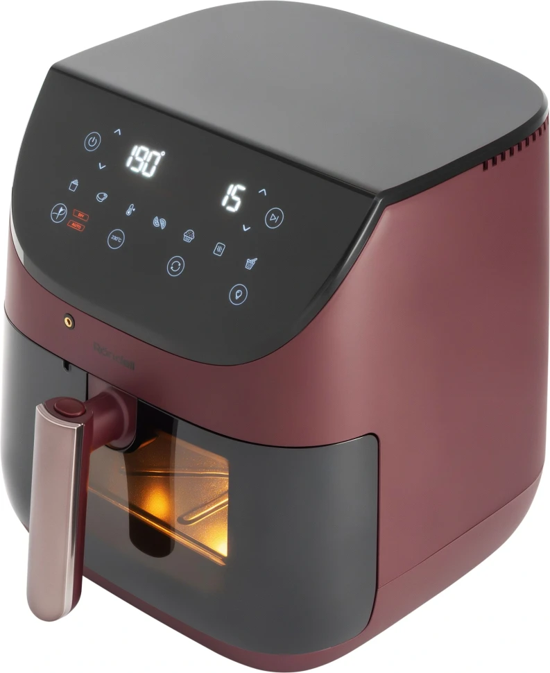 Аэрогриль Rondell RDE-AF888 1700Вт бургунди/черный