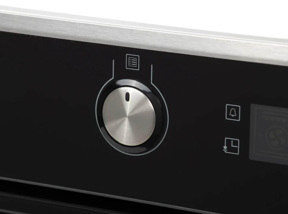 Духовой шкаф Электрический Hyundai HEO 6648 IX черный/серебристый