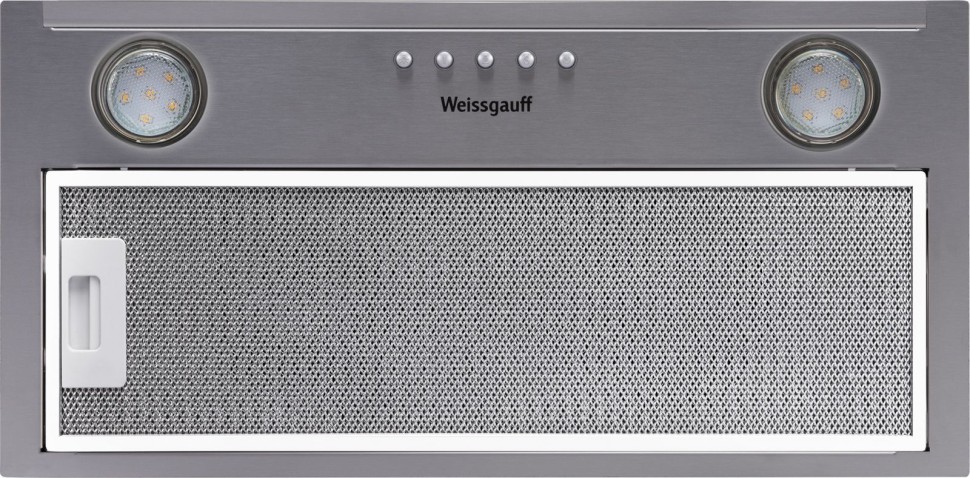 Вытяжка встраиваемая Weissgauff Alpha 50 PB IX нержавеющая сталь управление: кнопочное (1 мотор)  
