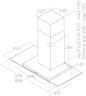 Вытяжка каминная Elica Flat GLASS IX/A/60 нержавеющая сталь управление: кнопочное (1 мотор)  