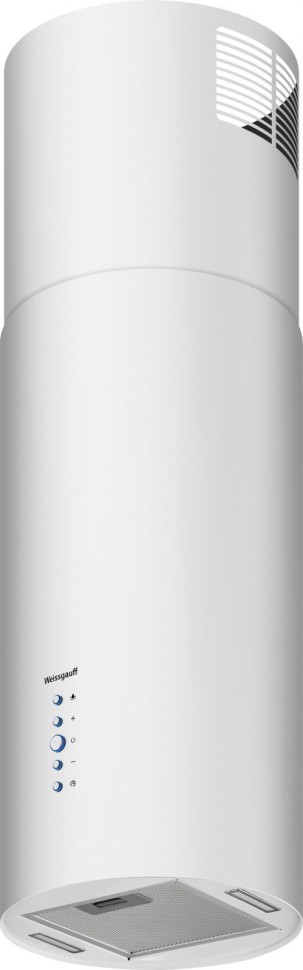 Вытяжка каминная Weissgauff Tubus 1402 Island белый управление: кнопочное (1 мотор)