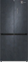 Холодильник Weissgauff WCD 450 Rock Glass NoFrost Inverter 3-хкамерн. графит темный инвертер