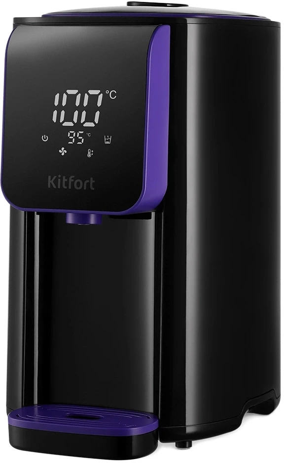 Термопот Kitfort КТ-2517 4.8л. 1450Вт черный/фиолетовый  