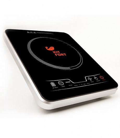 Плита Электрическая Kitfort КТ-102 черный стеклокерамика (настольная)