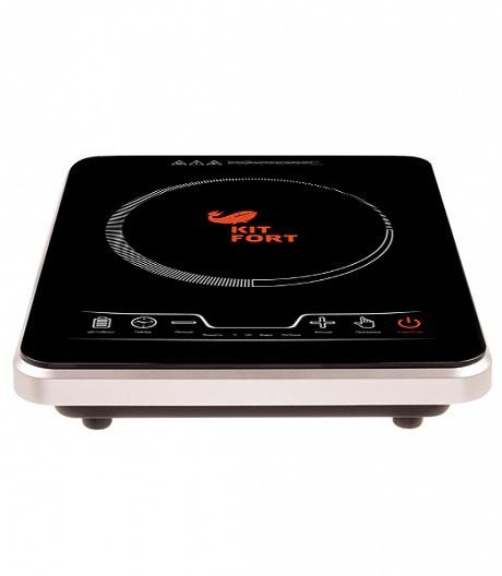 Плита Электрическая Kitfort КТ-102 черный стеклокерамика (настольная)