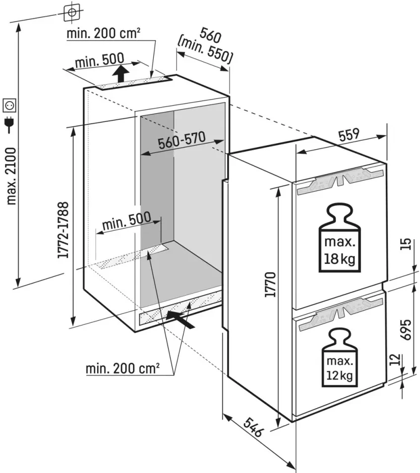 Холодильник Liebherr ICf 5103 2-хкамерн.