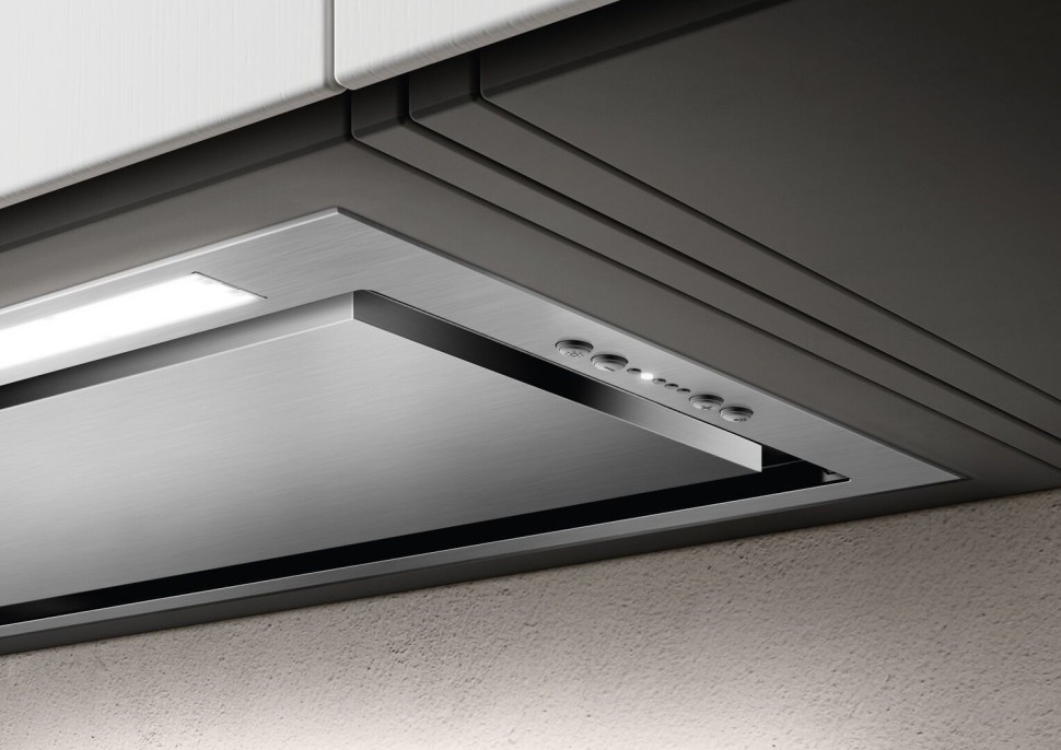 Вытяжка встраиваемая Elica HIDDEN ADVANCE IX/A/72 нержавеющая сталь управление: кнопочное (1 мотор)  