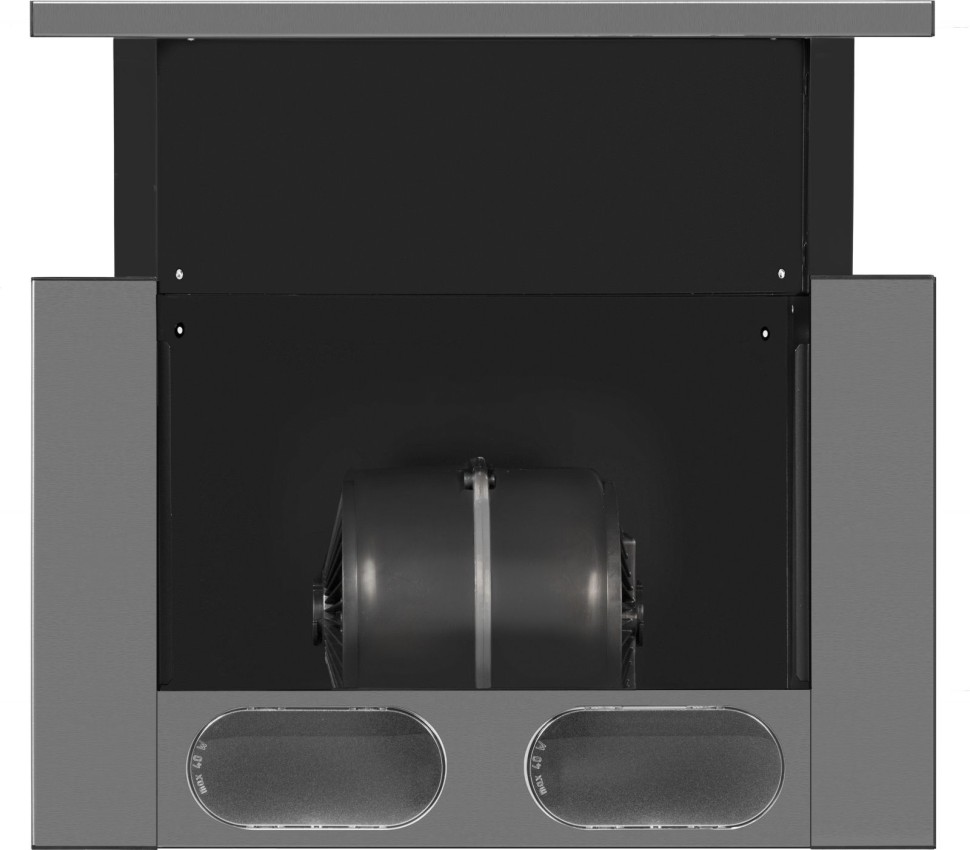 Вытяжка встраиваемая Weissgauff TEL 450 X нержавеющая сталь управление: кнопочное (1 мотор)  