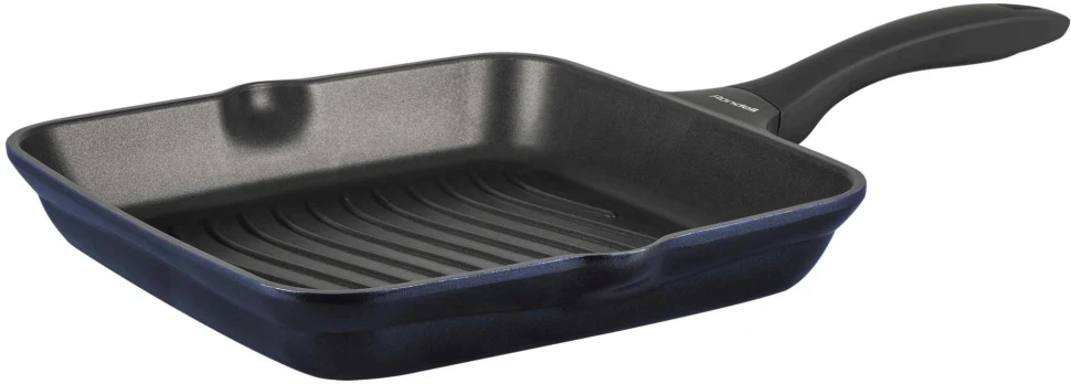 Сковорода-гриль Rondell Royal Blue RDA-1546 квадратная 28см покрытие: Eclipse HB ручка несъемная (без крышки) синий  